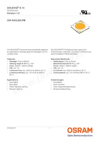 GW KAGLB3.PM-TQTR-50S3-T02 Datasheet Cover