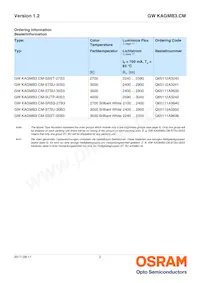GW KAGMB3.CM-SRSS-27S3 Datasheet Pagina 2