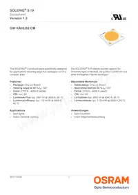 GW KAHLB2.CM-SUTP-30B3-T02 Datasheet Cover