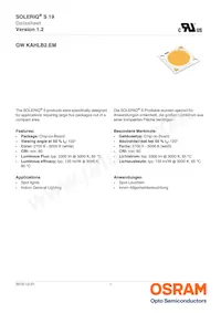 GW KAHLB2.EM-TRTS-40S3-T02 Datasheet Cover