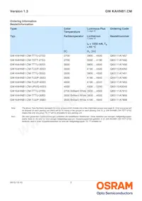 GW KAHNB1.CM-TUUP-40S3-T02 Datasheet Pagina 2