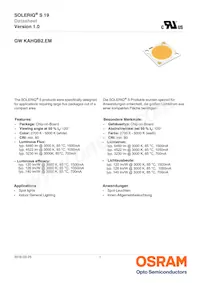 GW KAHQB2.EM-UTUU-30S3-T02 Datasheet Cover