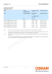 GW KAHQB2.EM-UTUU-30S3-T02 Datasheet Page 2