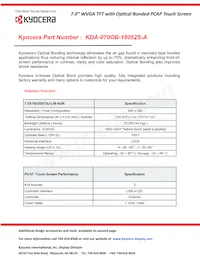 KDA-070OB-18052S-A Datasheet Cover