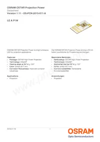 LE A P1W-RXRZ-23-0-F00-T01 Datasheet Cover