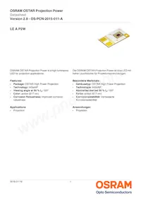 LE A P2W-SYTX-23-0-F00-T01 Datasheet Cover