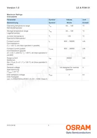 LE A P3W 01-TXTY-3-0-F00-T01-LM Datasheet Pagina 3