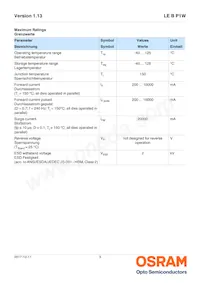 LE B P1W-EYFY-24-0-F00-T01 Datasheet Page 3