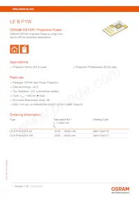 LE B P1W-EZFZ-24-0-F00-T01 Datasheet Cover