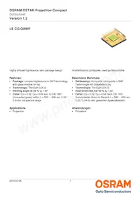 LE CG Q8WP-8N7P-1-0-A40-R18-Z Datasheet Cover