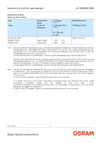 LE CWUW S2W-LZMX-CHCL+NXNY-UW數據表 頁面 2