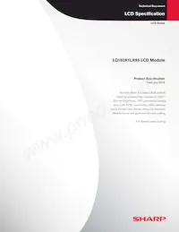 LQ150X1LX95 Datasheet Cover