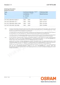 LW TWTG.BB-BXBY-2C-1 Datasheet Page 2