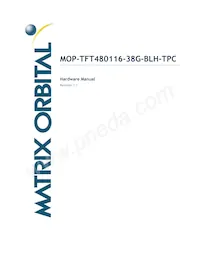 MOP-TFT480116-38G-BLH-TPC數據表 封面