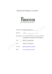 RK043FN02H-CT Datasheet Cover