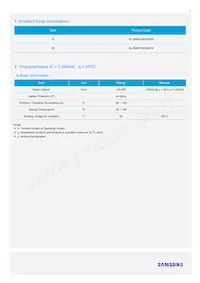 SL-B8R5C9H1AWW Datasheet Page 3