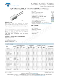 TLHG5400-BT12 Datasheet Cover
