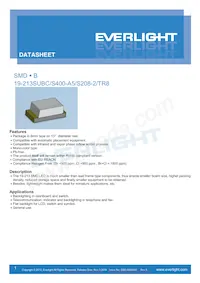 19-213SUBC/S400-A5/S208-2/TR8 Datasheet Cover