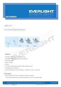 91-21UYC/S530-A3/TR10 Datasheet Cover