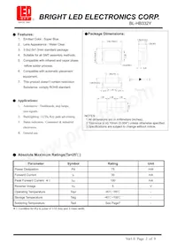 BL-HB332Y Datasheet Cover