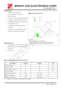 BL-HB535A-TRB Datasheet Cover