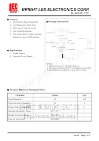 BL-XUB361-TR9數據表 封面