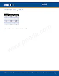 C543A-WMN-CCCKK141 Datasheet Pagina 3