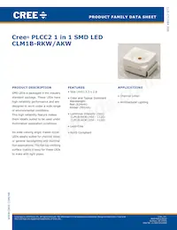 CLM1B-AKW-CUBVA353 Datenblatt Cover