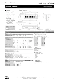CU16025-TW200B Datasheet Copertura