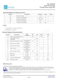 INL-3APD80數據表 頁面 2