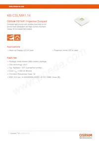 KB CSLNM1.14-3V6A-46-0-S Datasheet Copertura