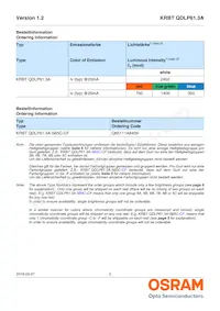 KRBT QDLP61.3A-5B5C-CF Datasheet Pagina 2
