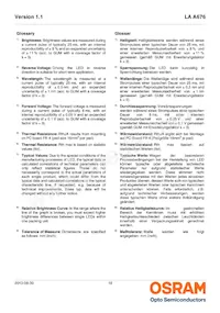 LA A676-Q2T1-1-Z Datasheet Page 18