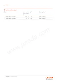 LA B6SP-DBFA-24-G3R3-140-R33-Z Datasheet Pagina 2