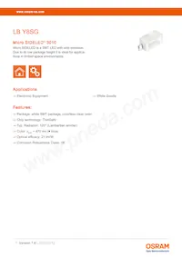 LB Y8SG-T1U2-35-1-Z Datasheet Cover