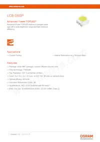 LCB G6SP-DBFA-4J5L-0-140-R18-Z Datasheet Copertura