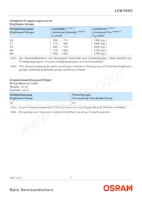 LCW E6SG-U2AB-Q3R5-Z Datasheet Page 7