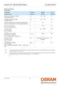 LE UW U1A2 01-6P5Q-EBVF68EBZB6 Datasheet Page 3