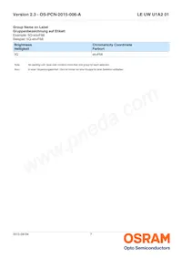 LE UW U1A2 01-6P5Q-EBVF68EBZB6 Datasheet Pagina 7