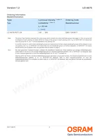 LO A676-Q2T1-24-Z Datasheet Page 2