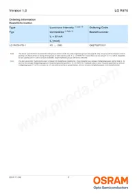 LO R976-PS-1 Datasheet Page 2