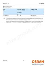 LO R976-PS-1 Datasheet Pagina 2