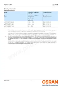 LO T676-R1S2-24-Z Datasheet Page 2