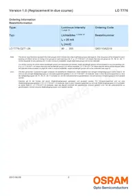 LO T776-R1S2-24-Z Datasheet Page 2