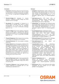 LP M675-M2P1-25-Z Datasheet Page 19