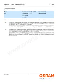 LP T655-Q1R2-25-Z Datasheet Page 2