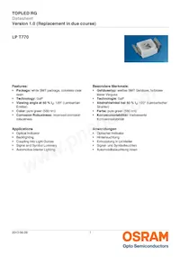 LP T770-G2J2-1-0-10-R18-Z Datasheet Cover