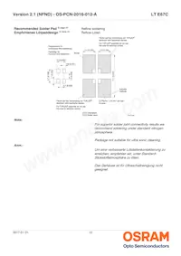 LT E67C-T1U2-35-Z Datasheet Pagina 12