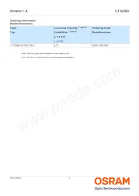 LT Q39G-Q1S2-25-1-5 Datasheet Page 2