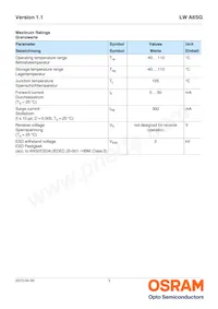 LW A6SG-V2BA-JKPL Datasheet Page 3